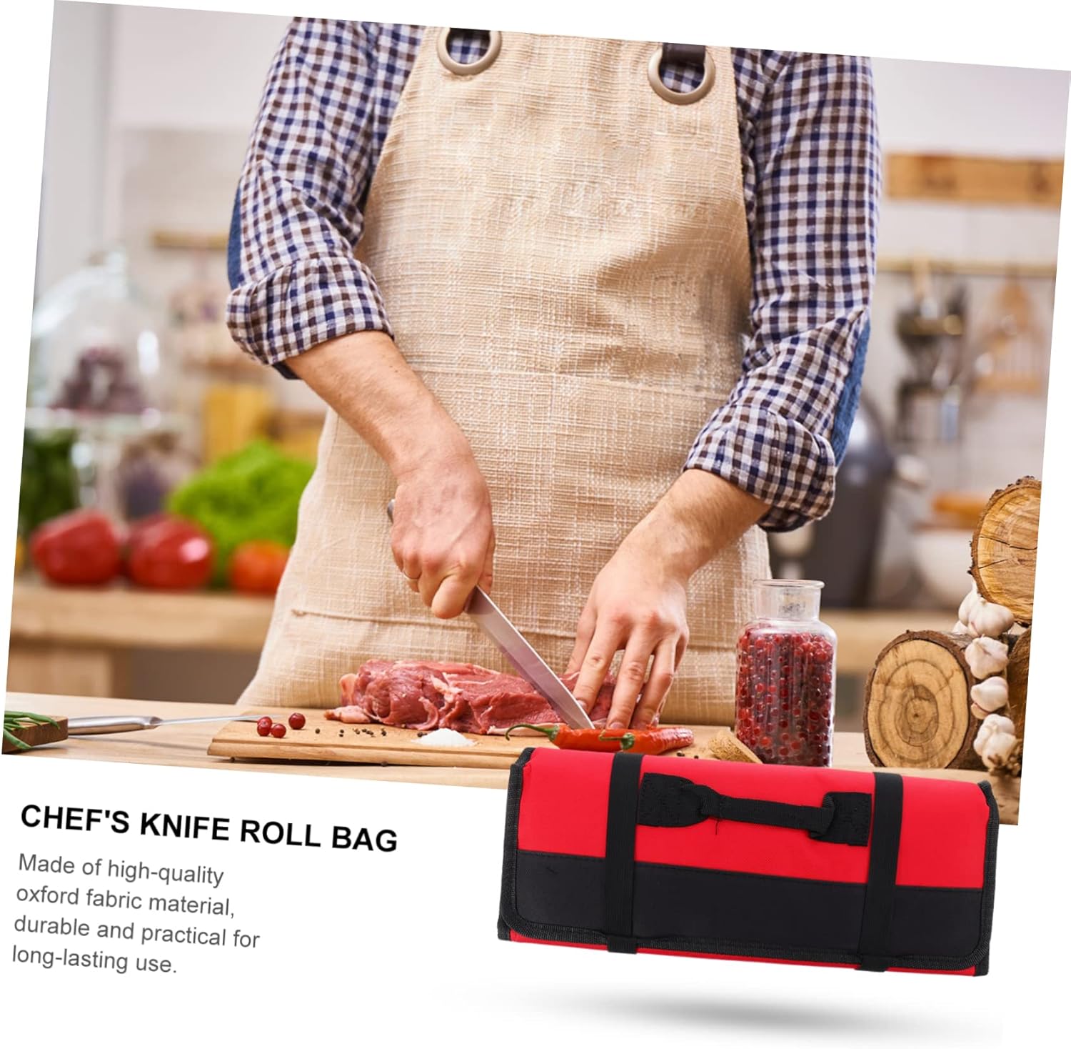 VOSAREA 1pc 22 Slot Knife Bag Organizer for Cooking and Dinning