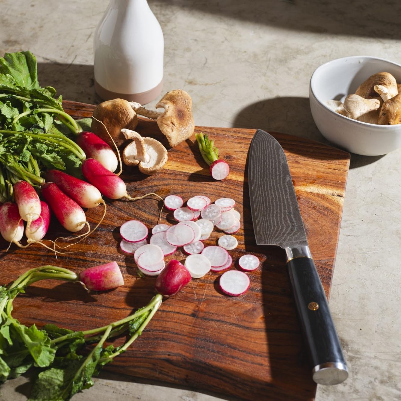 Yatoshi 6-Piece Magnetic Kitchen Knife Block Set