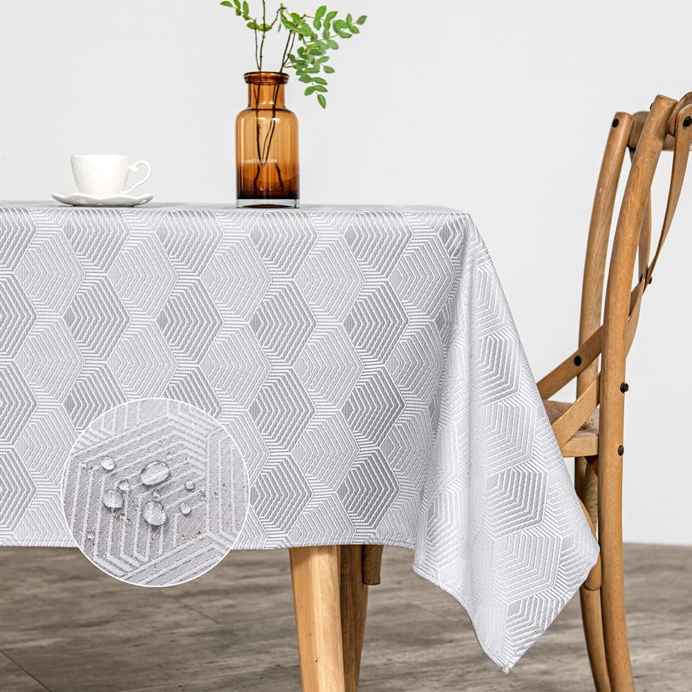 Classic Geometric Tablecloth for Summer