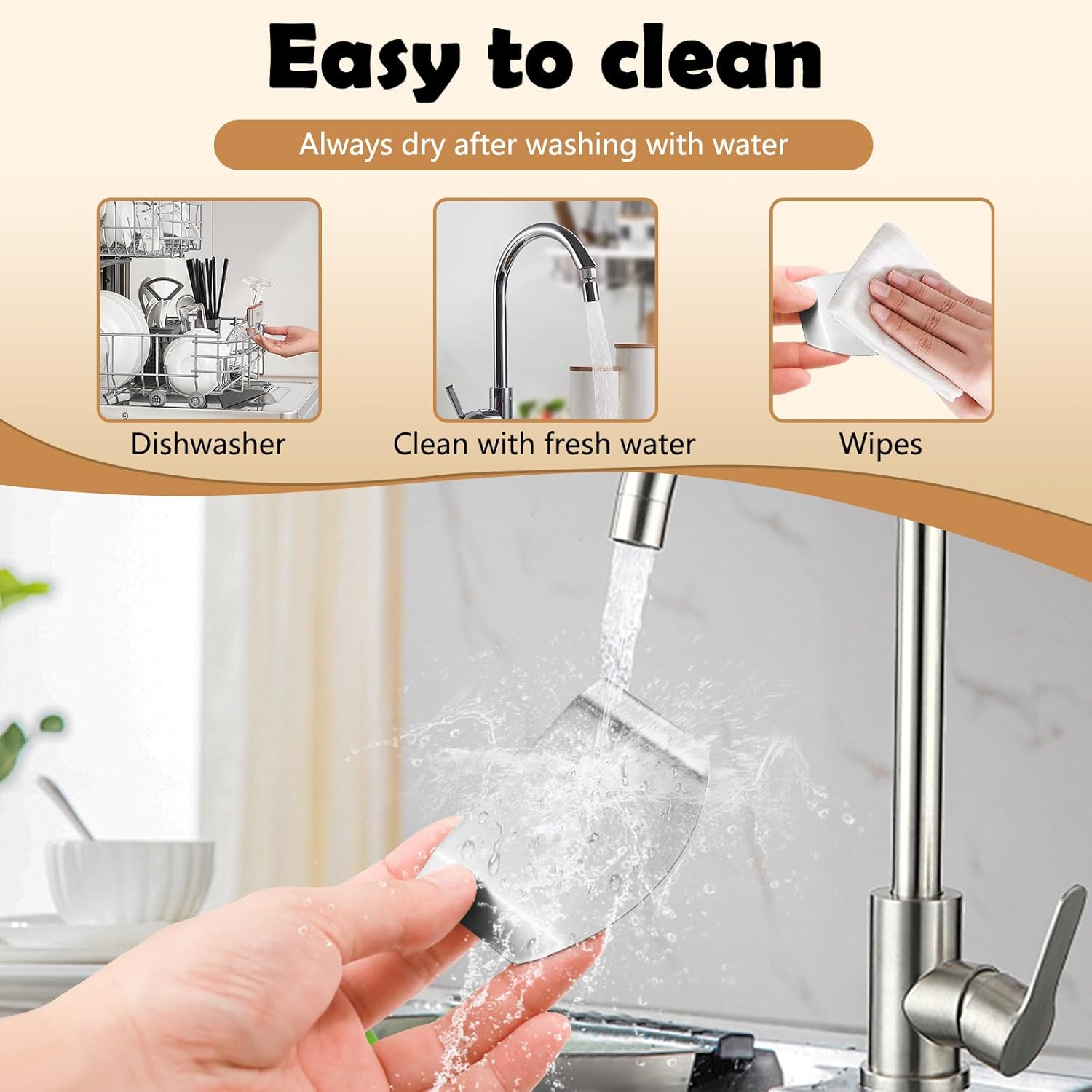 Stainless Steel Finger Guards Set for Cooking Safety