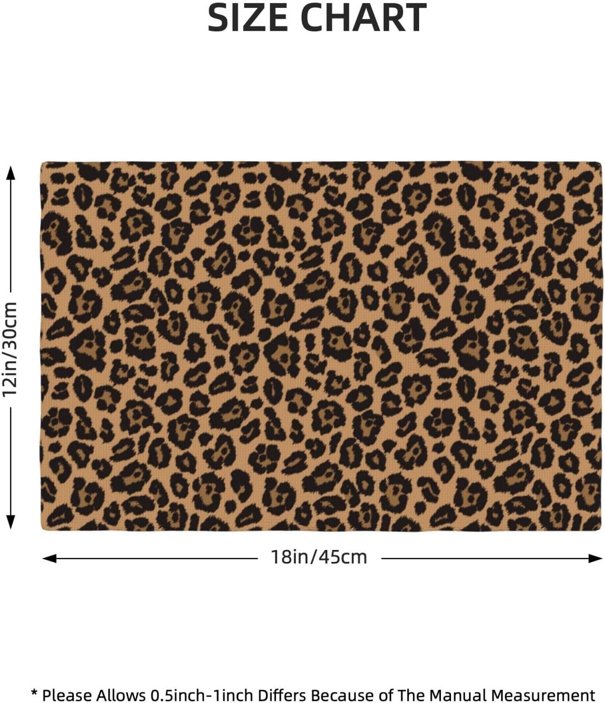 Chic Leopard Print Placemats for Dining