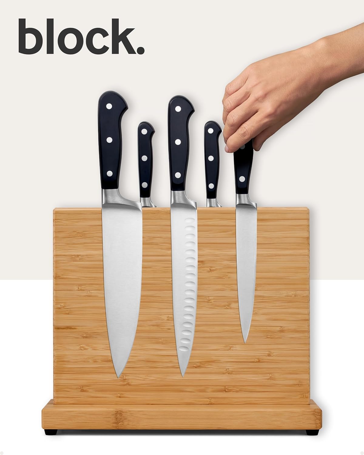 Sturdy Magnetic Knife Holder - Holds 9 Knives More