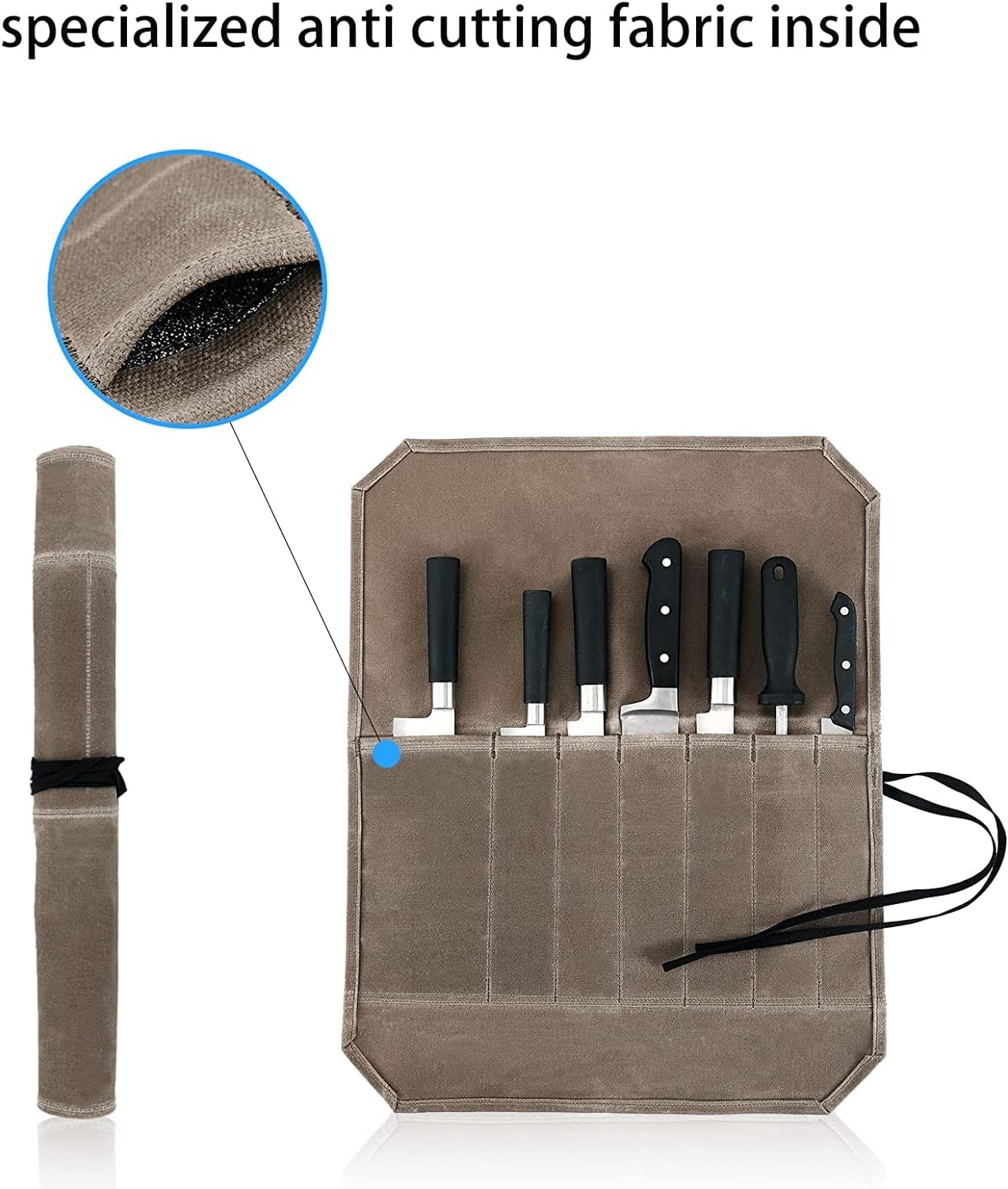 Durable Heavy Duty Chef knife Roll Bag Case