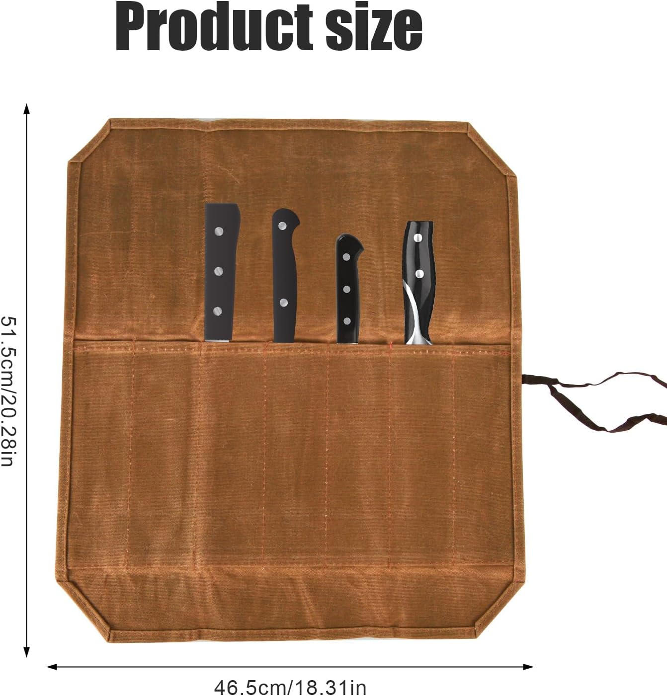 PerfectKnife Roll Case for 7 Knives and More