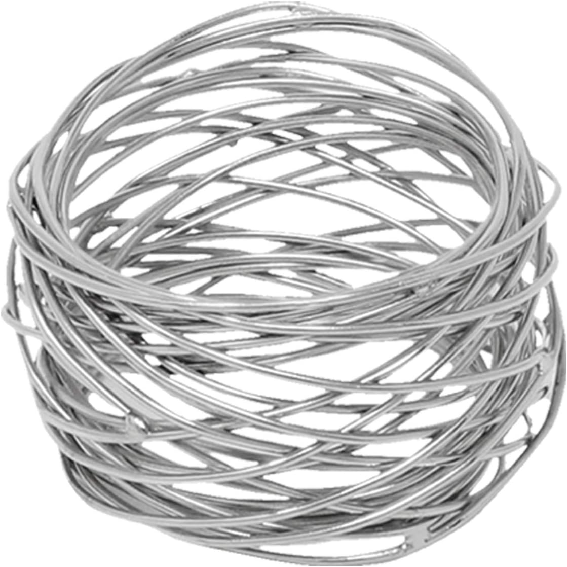 SKAVIJ 2 Inch Silver Napkin Rings Set of 12