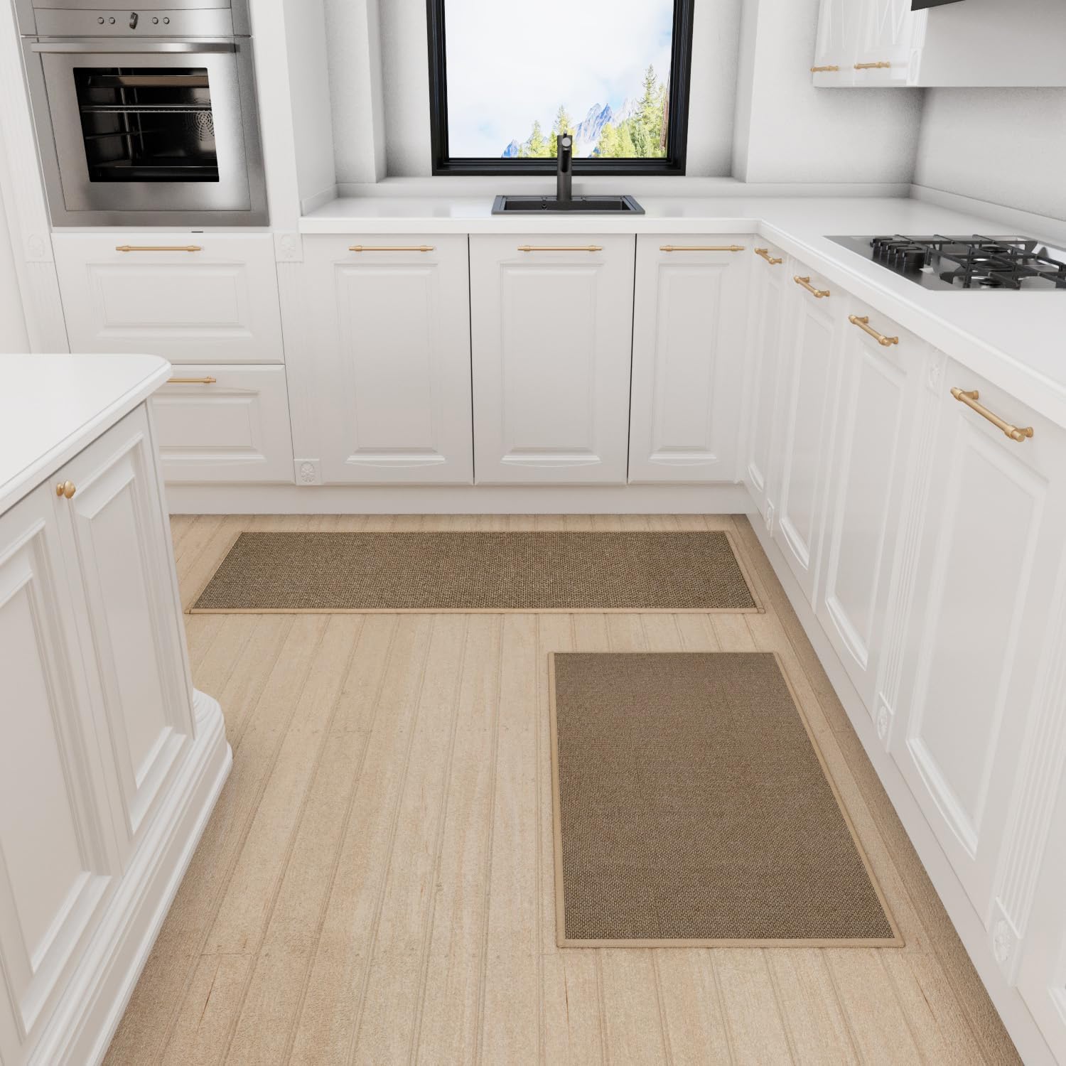 SUMLANS Kitchen Mat 173 x 30 Non Slip Cushioned Runner