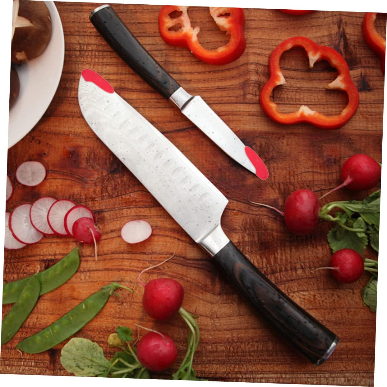 LalaDefiee 40-Piece Plastic Knives Tip Covers Anti Scratch Durable Odorless