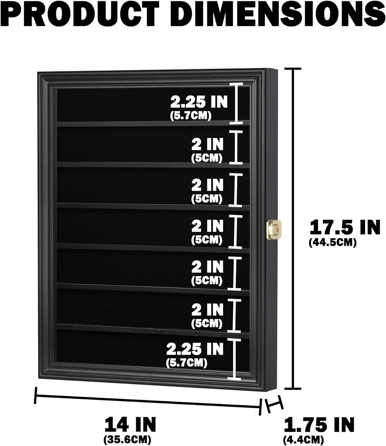 DisplayGifts Folding Pocket Knife Display Case