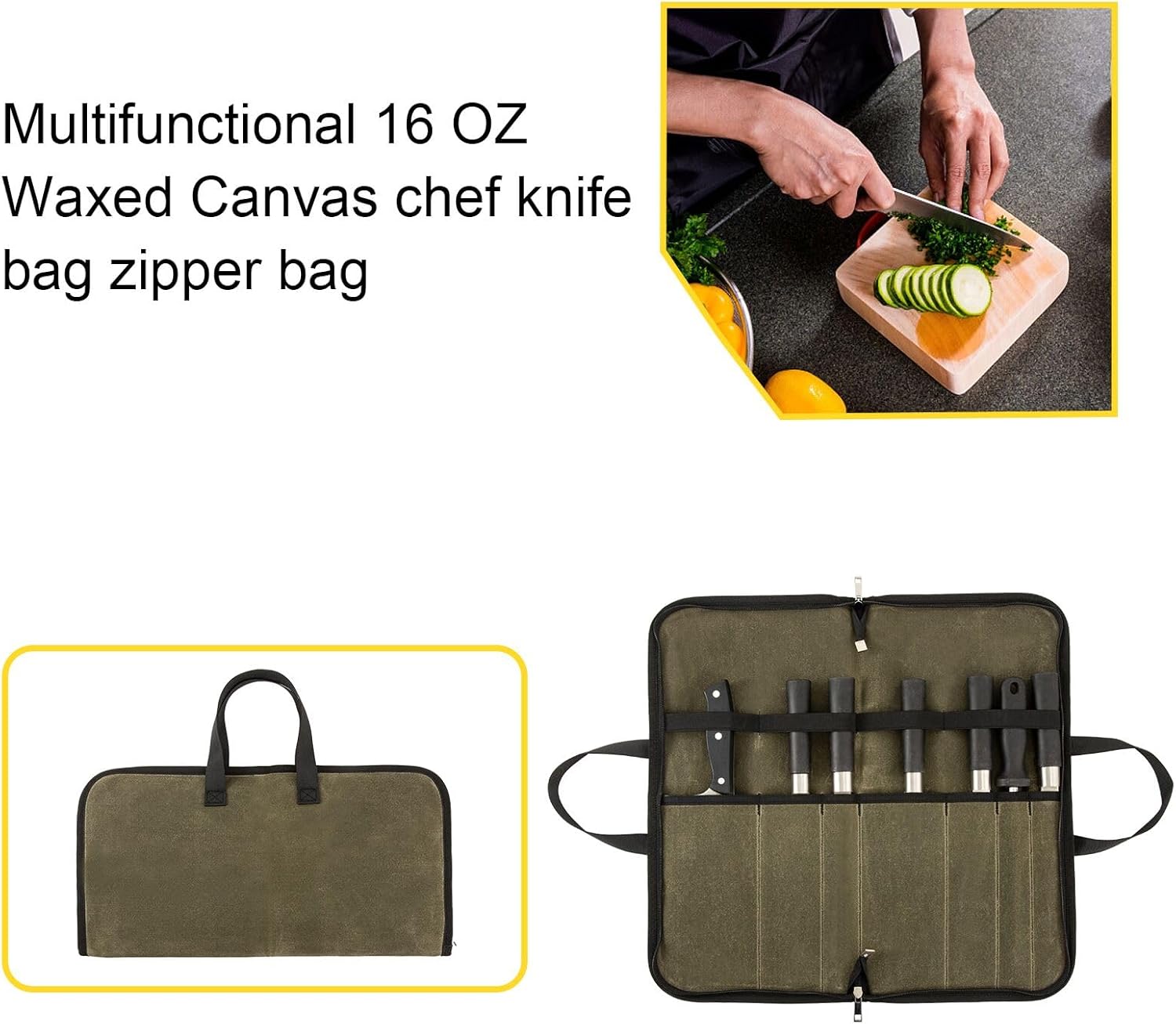 Sturdy Heavy-Duty Knife Roll Bag for Durable Storage