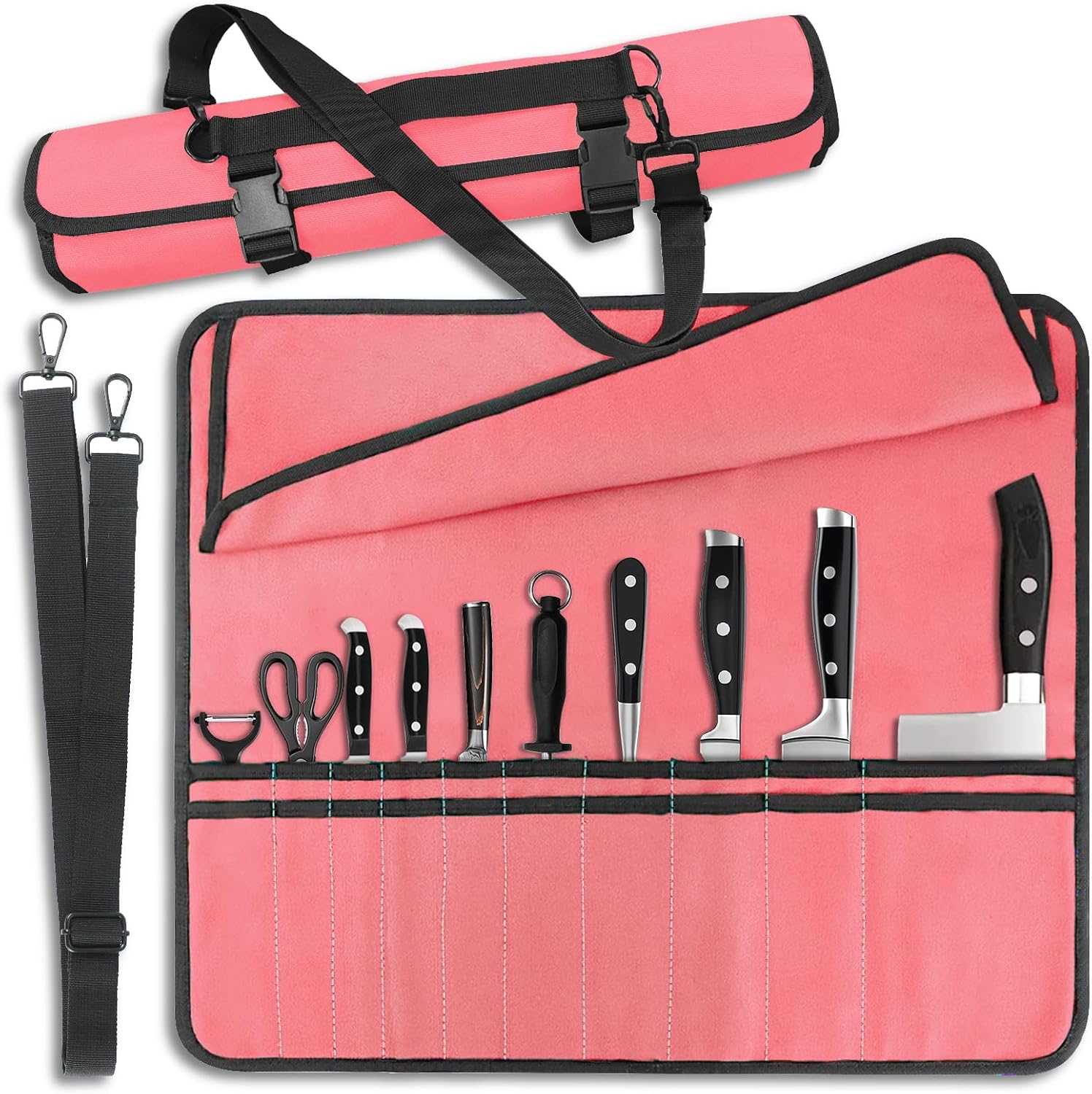 Pink Chef Knife Bag