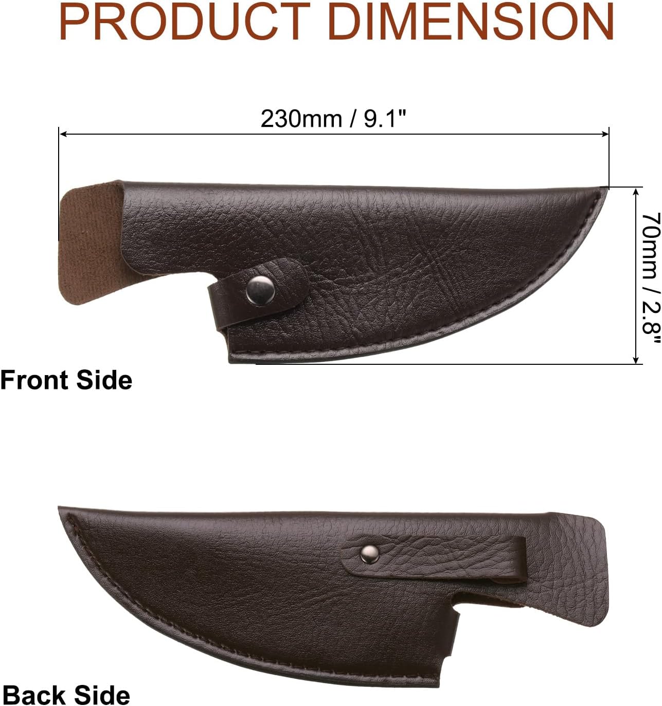 Uxcell Knife Cover Sleeves Universal PU Leather Blade Protector