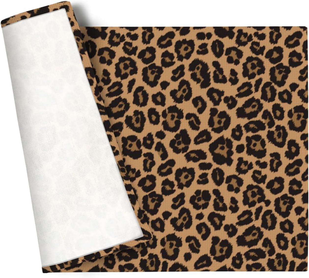 Chic Leopard Print Placemats for Dining
