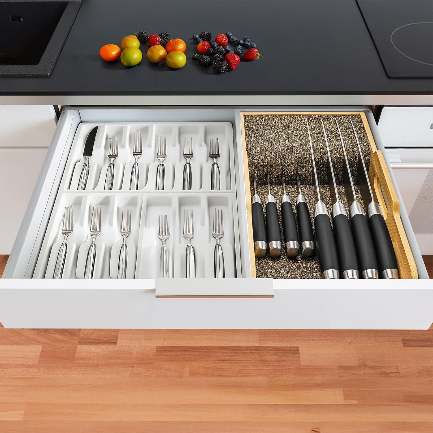 Bamboo Knife Organizer