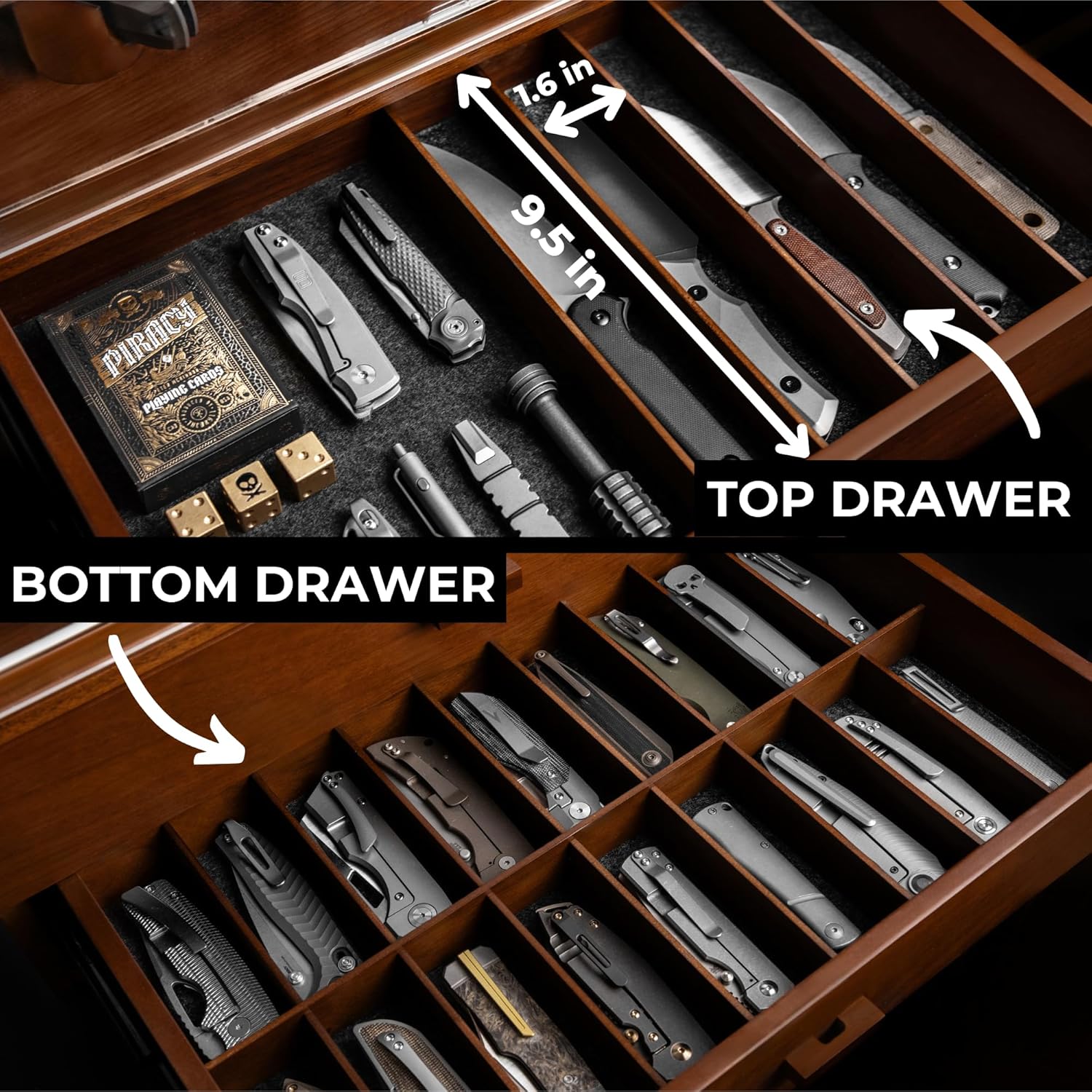 Premium 50-Knives Workflow Display Case