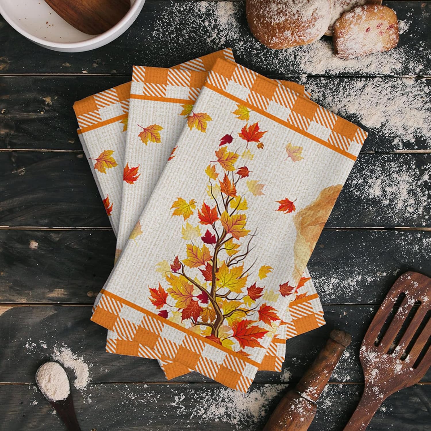 Thanksgiving Orange Holiday Kitchen