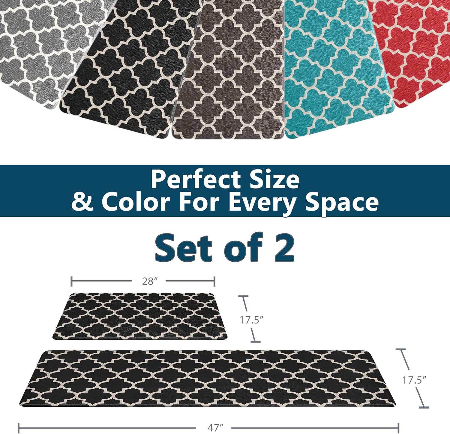 ComfiLife Anti-Fatigue Kitchen Mat Set Comfort Protection