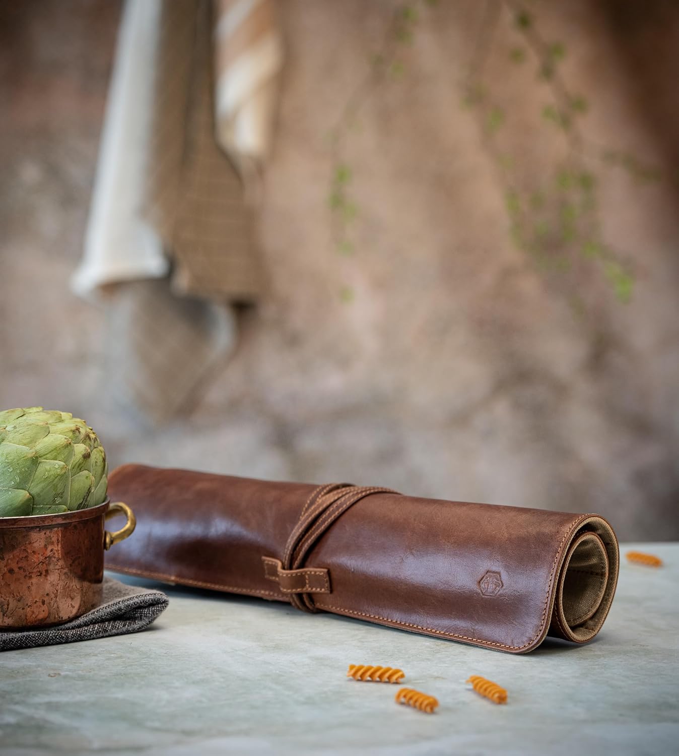Premium Leather Knife Roll Bag Nils