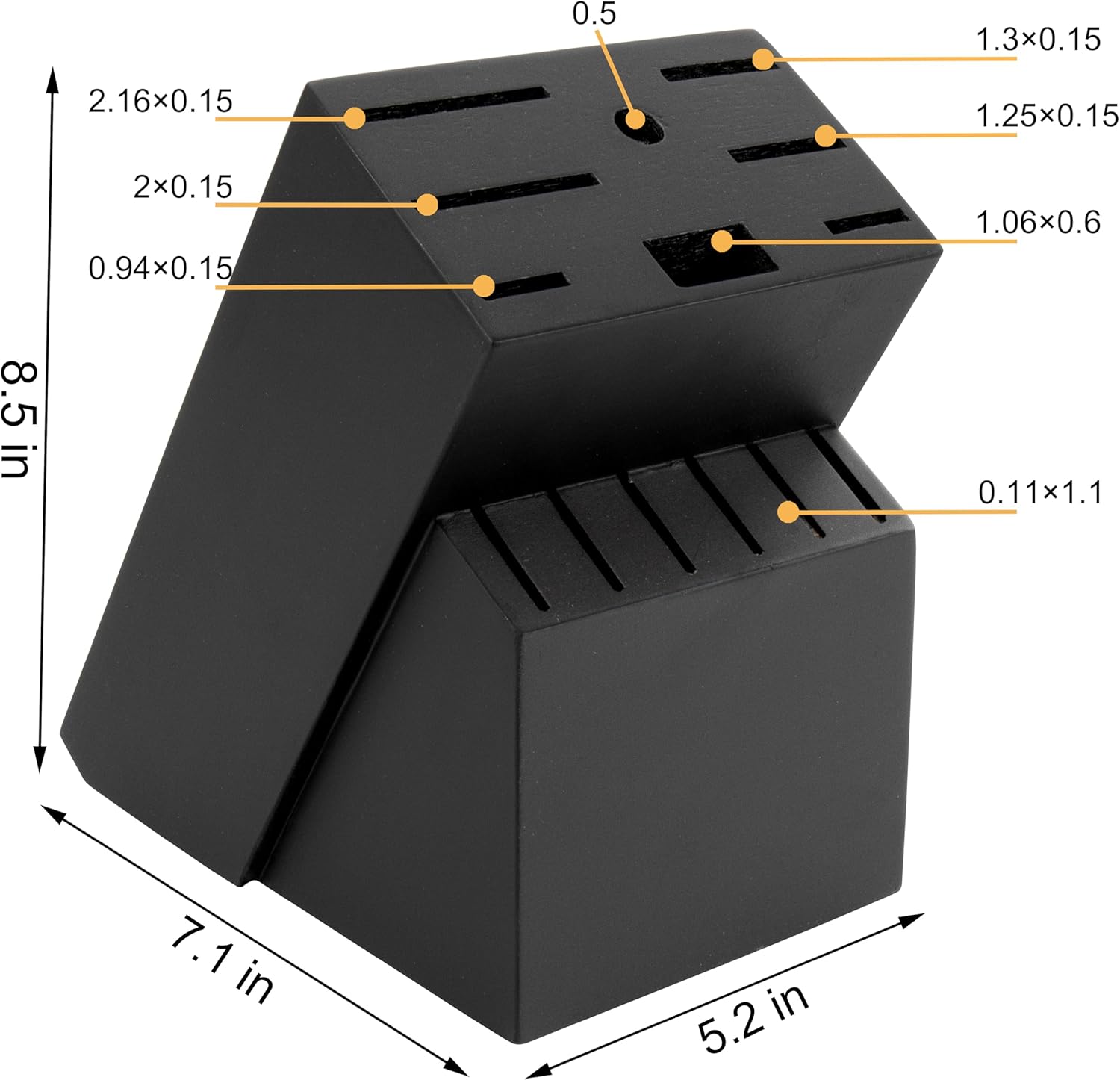 RedCall Universal Knife Block Holder Black