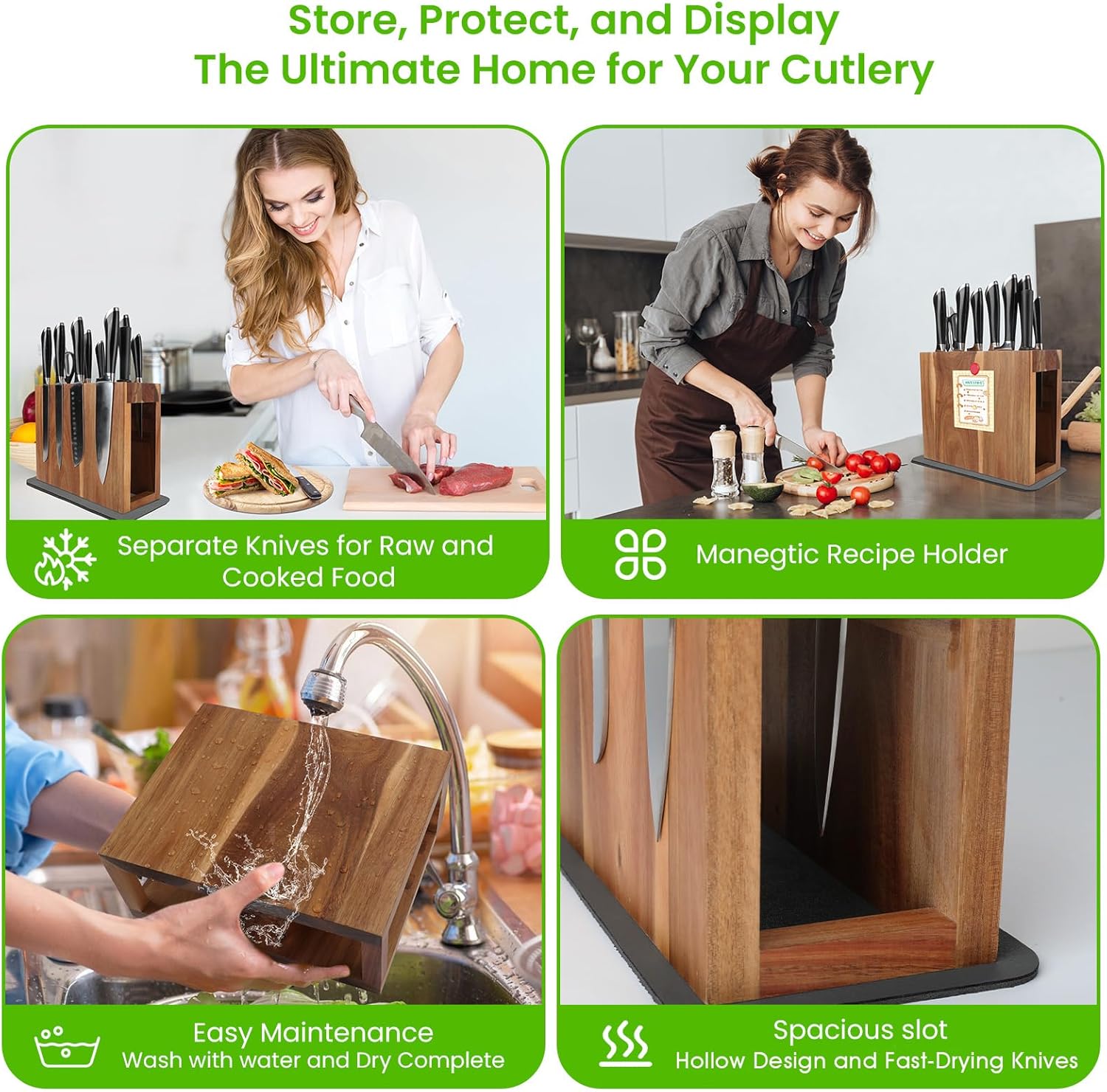 Secure Durable Kitchen Knife Holder