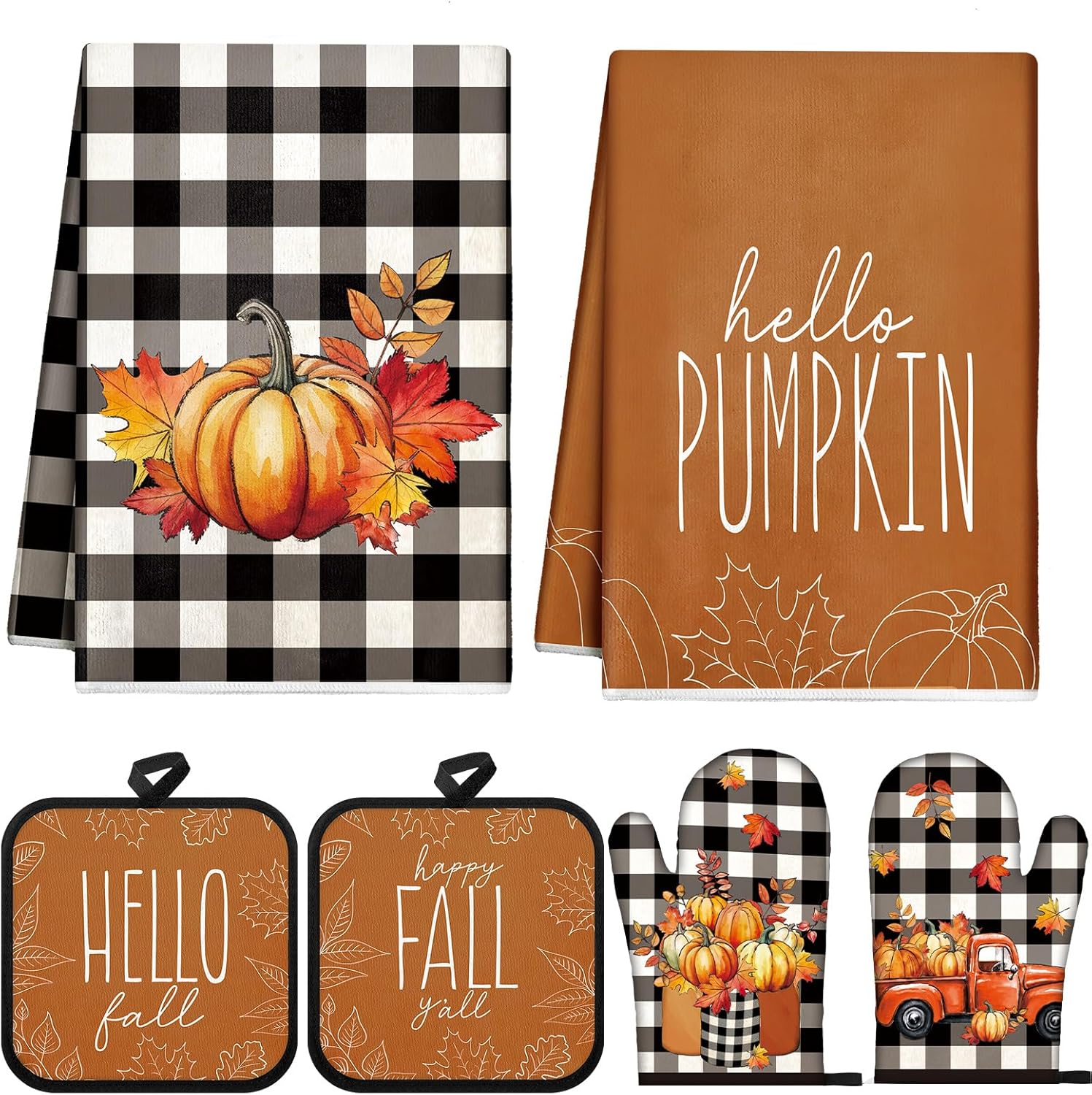 Mindsoft 6-Piece Fall Kitchen Essentials Set