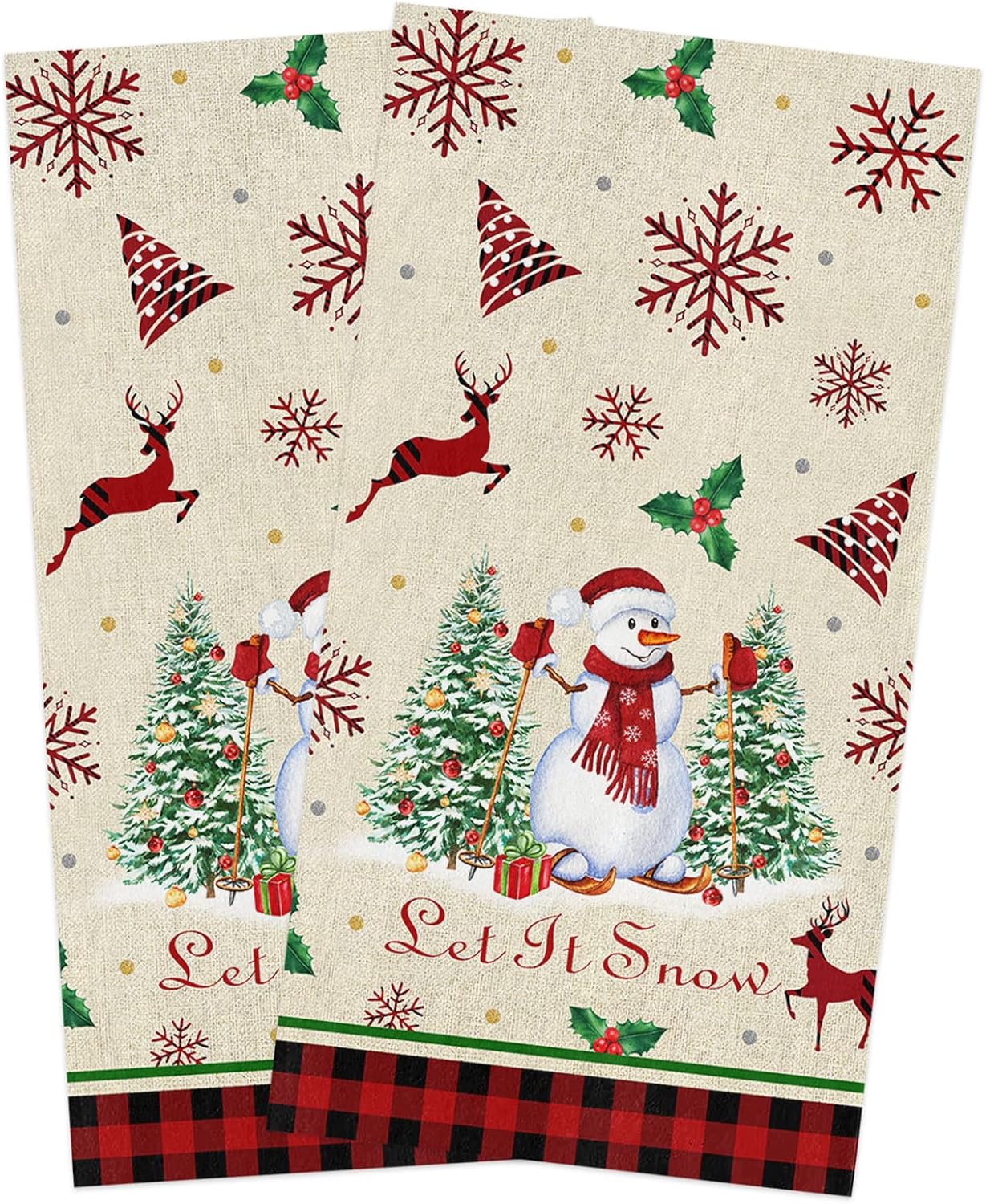ZOE GARDEN Christmas Reindeer Towels