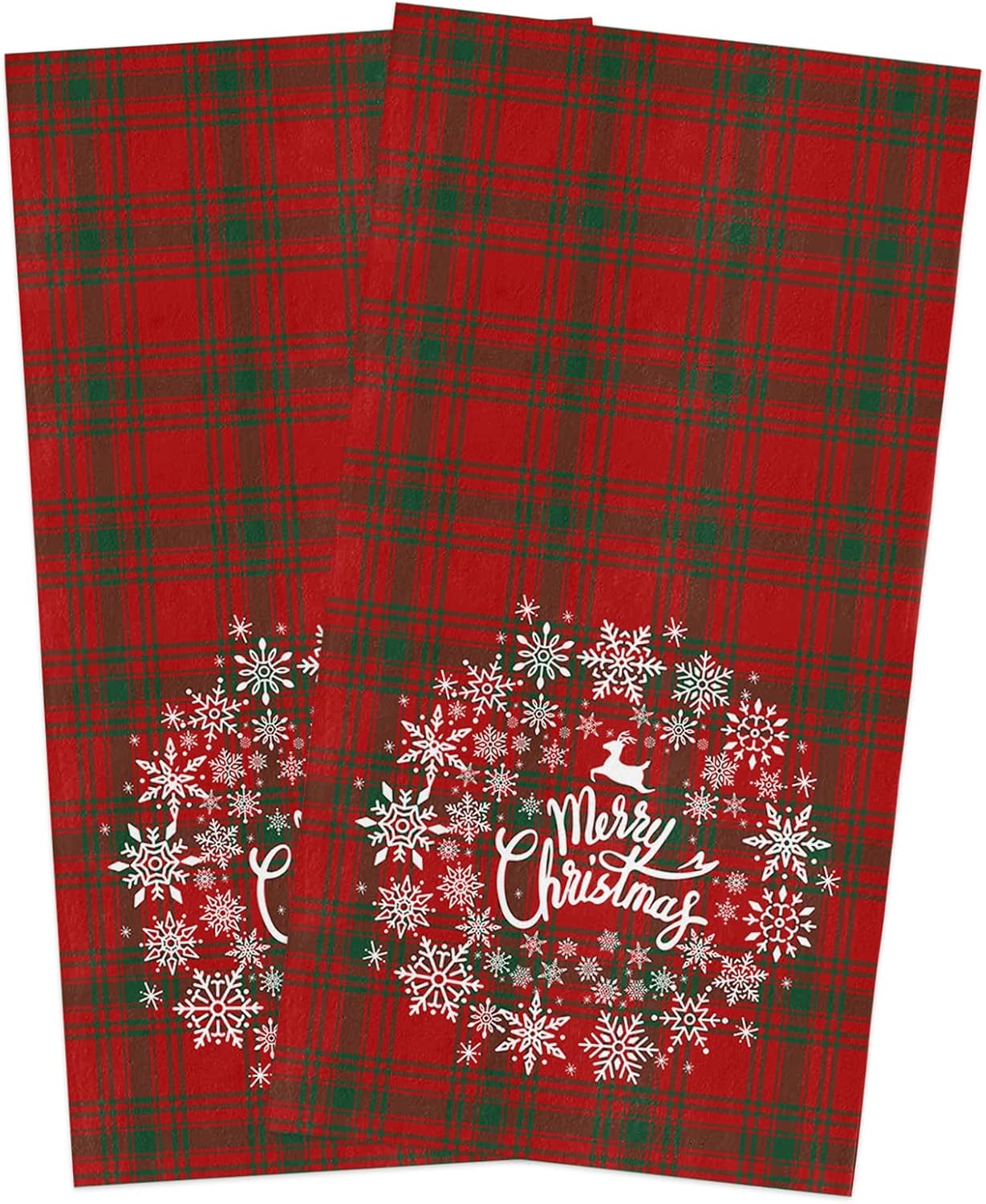 ZOE GARDEN Snowflake Kitchen Towels 2-PC