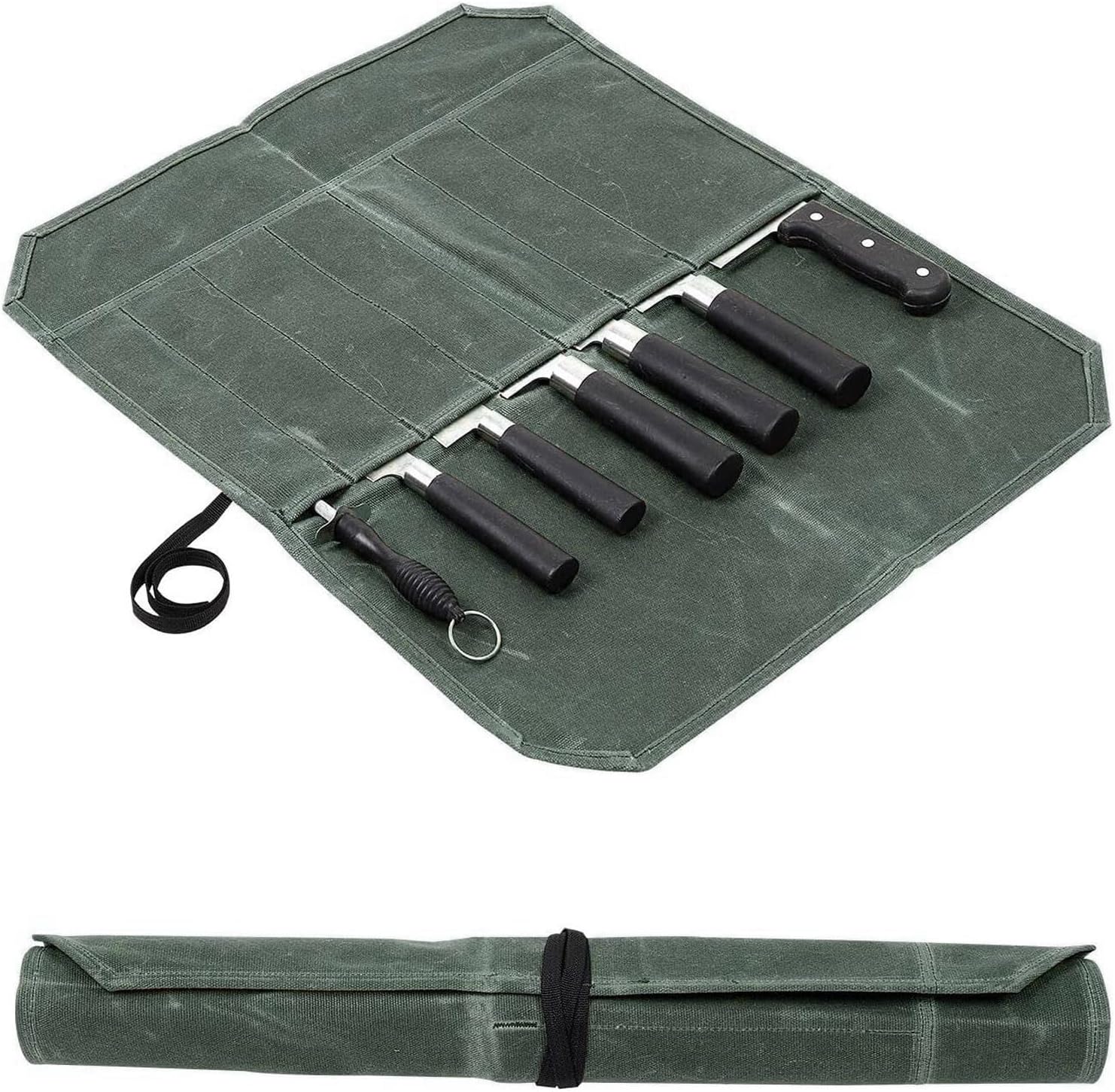Compact 7-Slot Knives Case for Camping and Kitchen