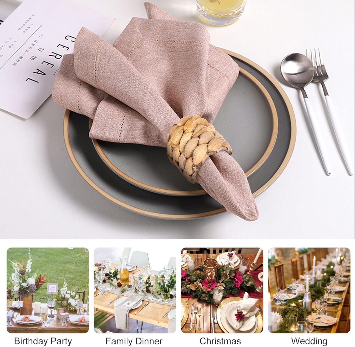 Rustic Farmhouse Napkin Rings by APT WOW