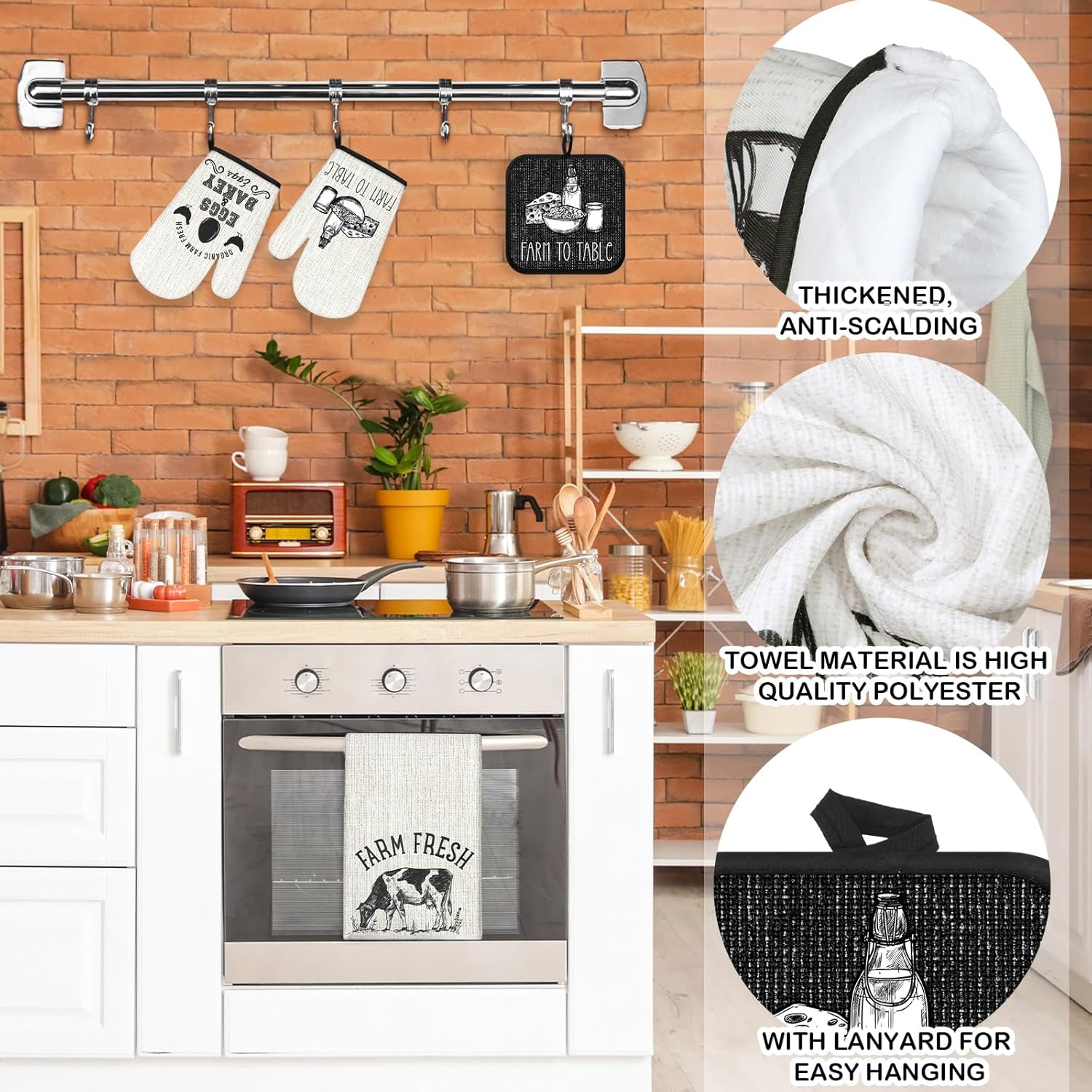 8 Pcs Farm Animal Kitchen Tools Set