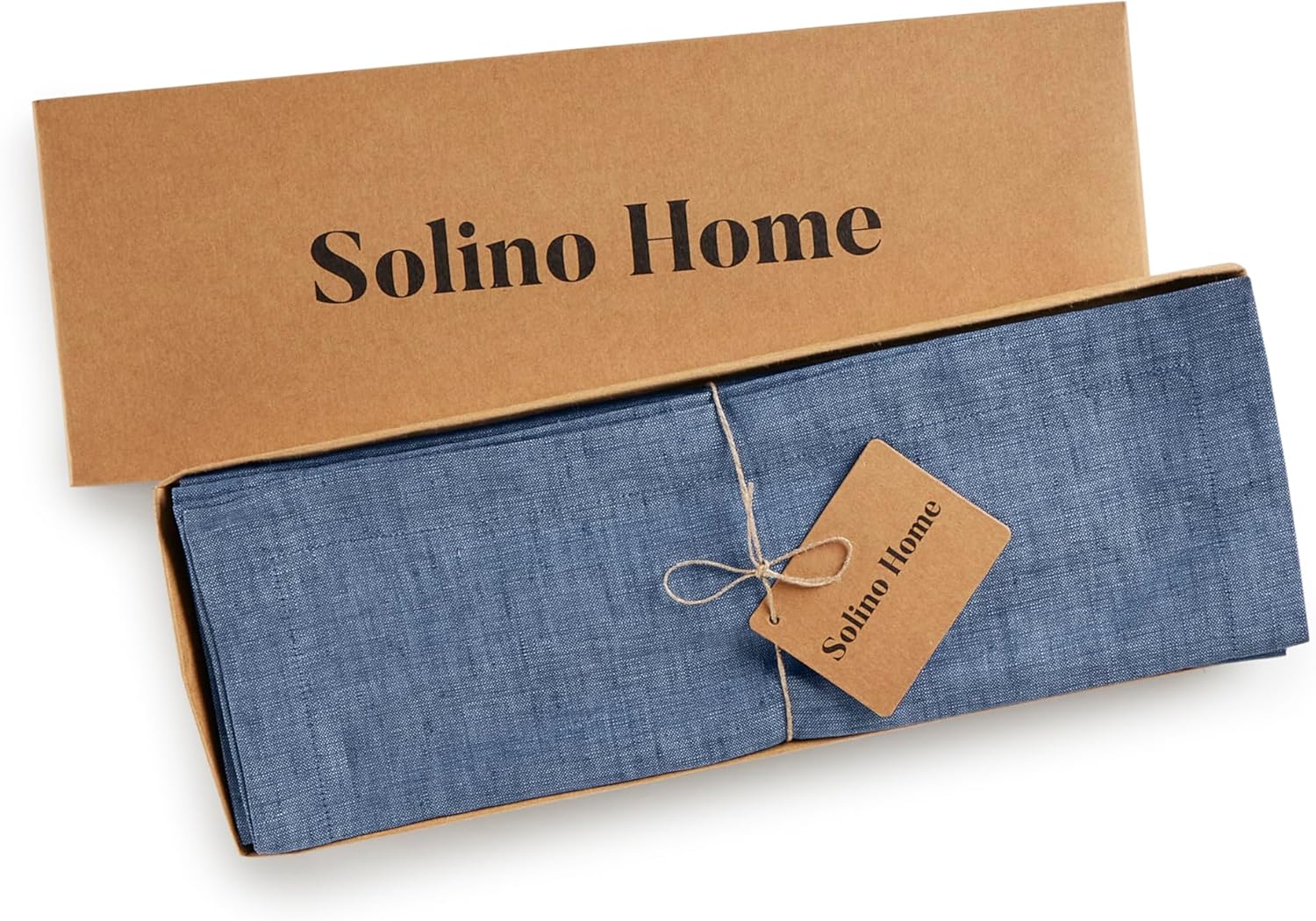 Solino Home Linen Placemats - Set of 4 - Handcrafted Pure Linen Place Mats