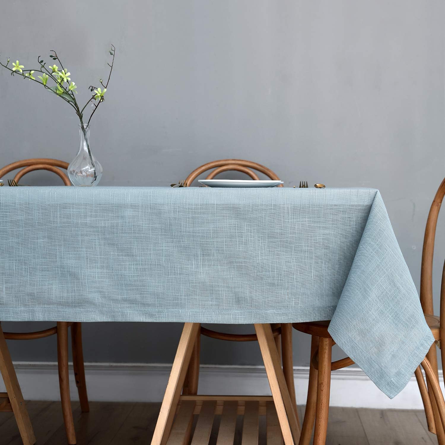 Maxmill Lux Faux Linen Tablecloth for Dining