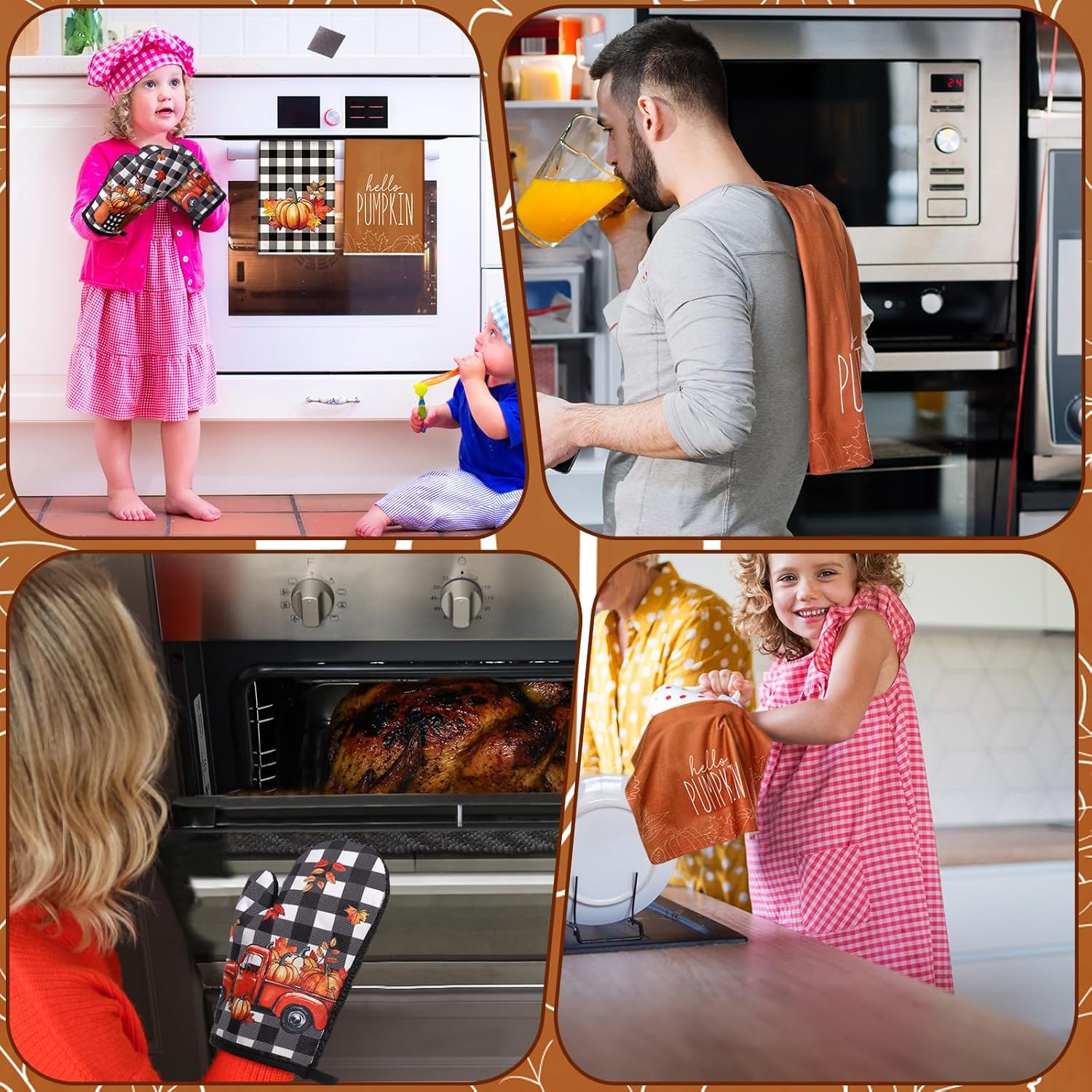 Mindsoft 6-Piece Fall Kitchen Essentials Set