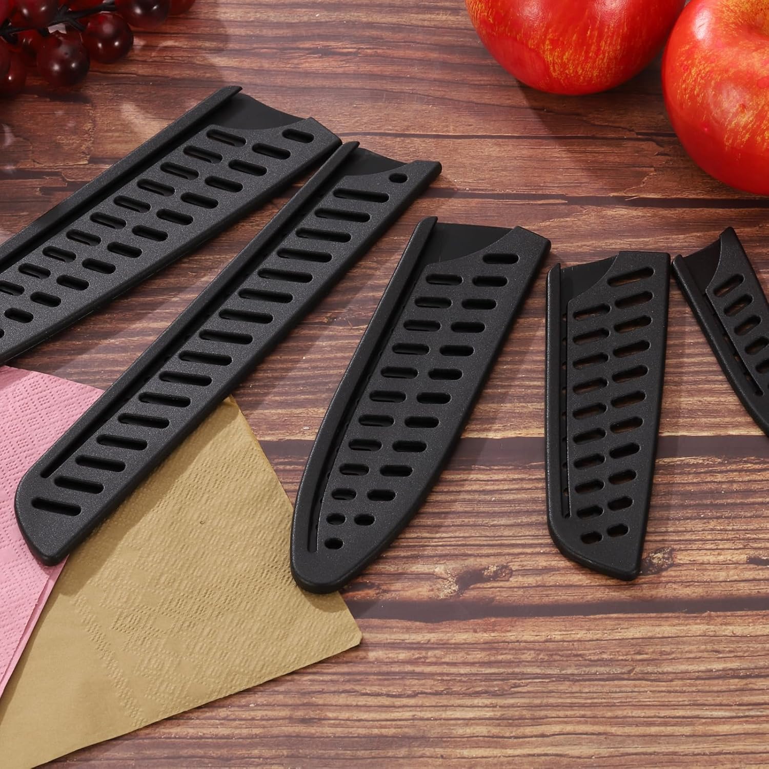 3-Piece Wooden Knife Covers SetProtective Durable Kitchen Knives Protector