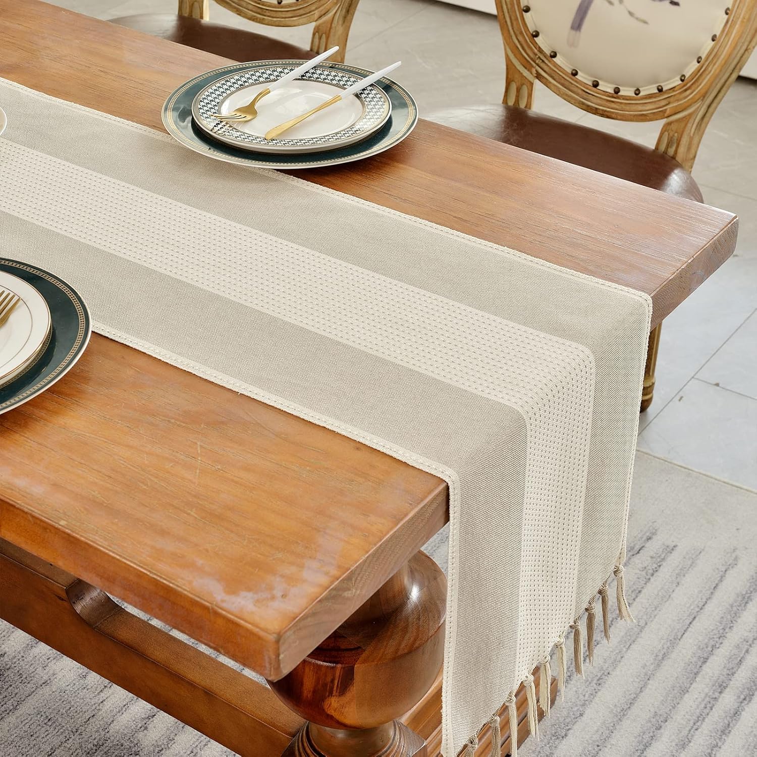 Wracra Linen Table Runner 108 Inches Long 1