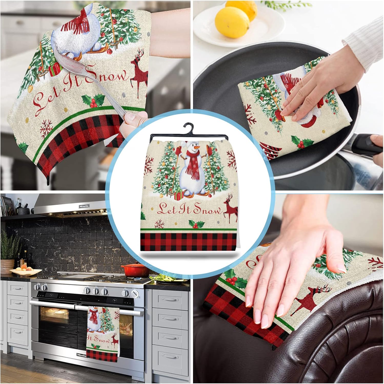 ZOE GARDEN Christmas Reindeer Towels