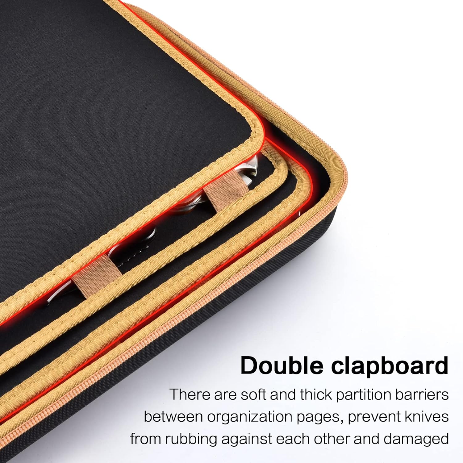 Boobowl Large Capacity Pocket Knife Display Case