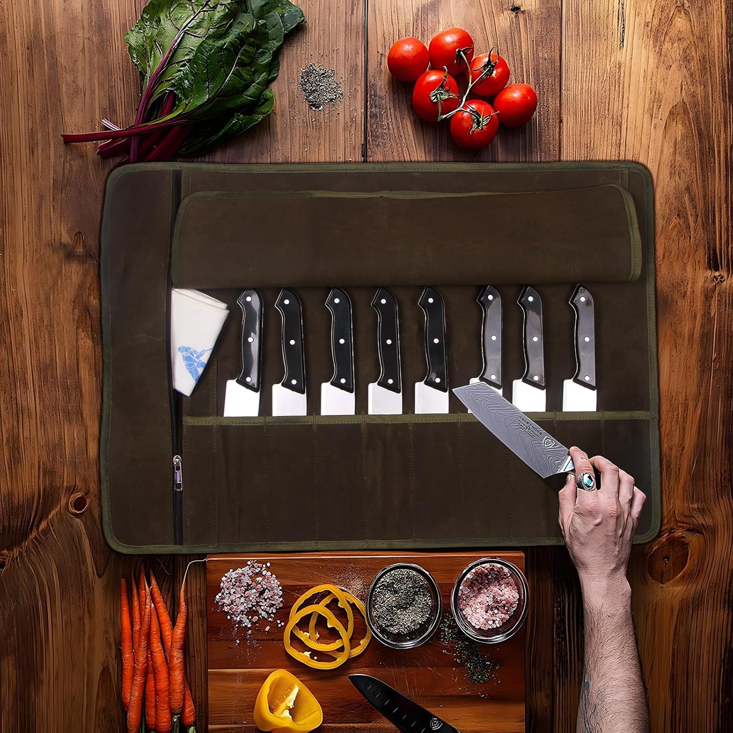 Premium Chef Knife Roll Bag for Kitchen Use