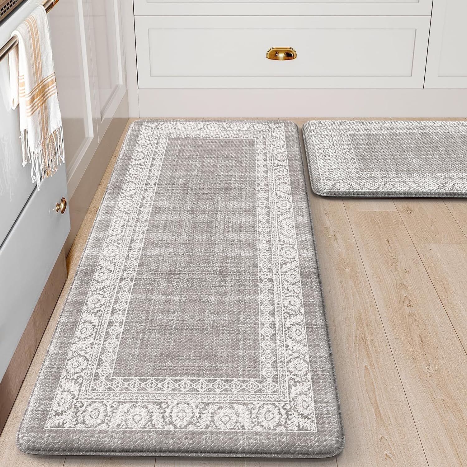 Anti-Fatigue Standing Mat Set - Durable Kitchen Mat for Kitchen Desk Laundry