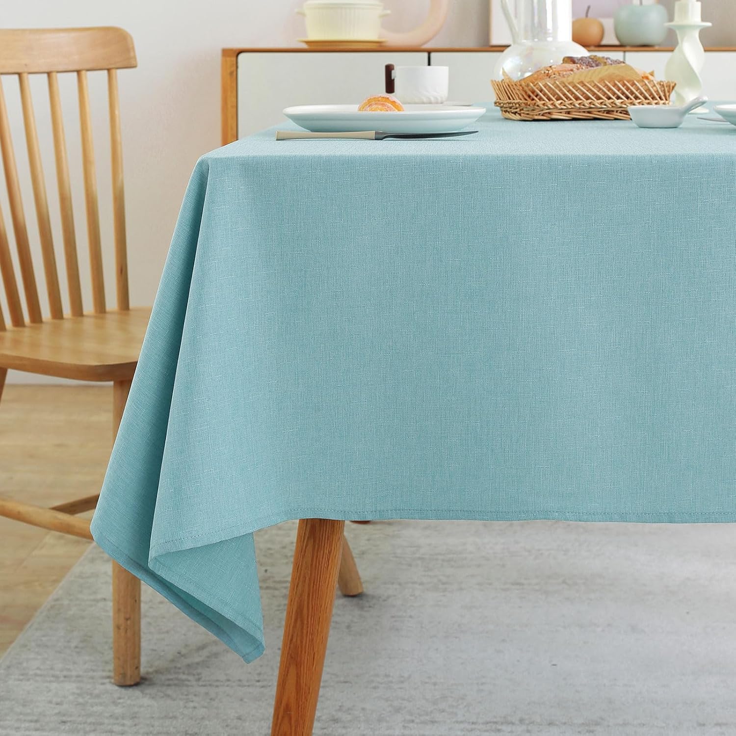 Laolitou waterproof tablecloth Turquoise 60x84