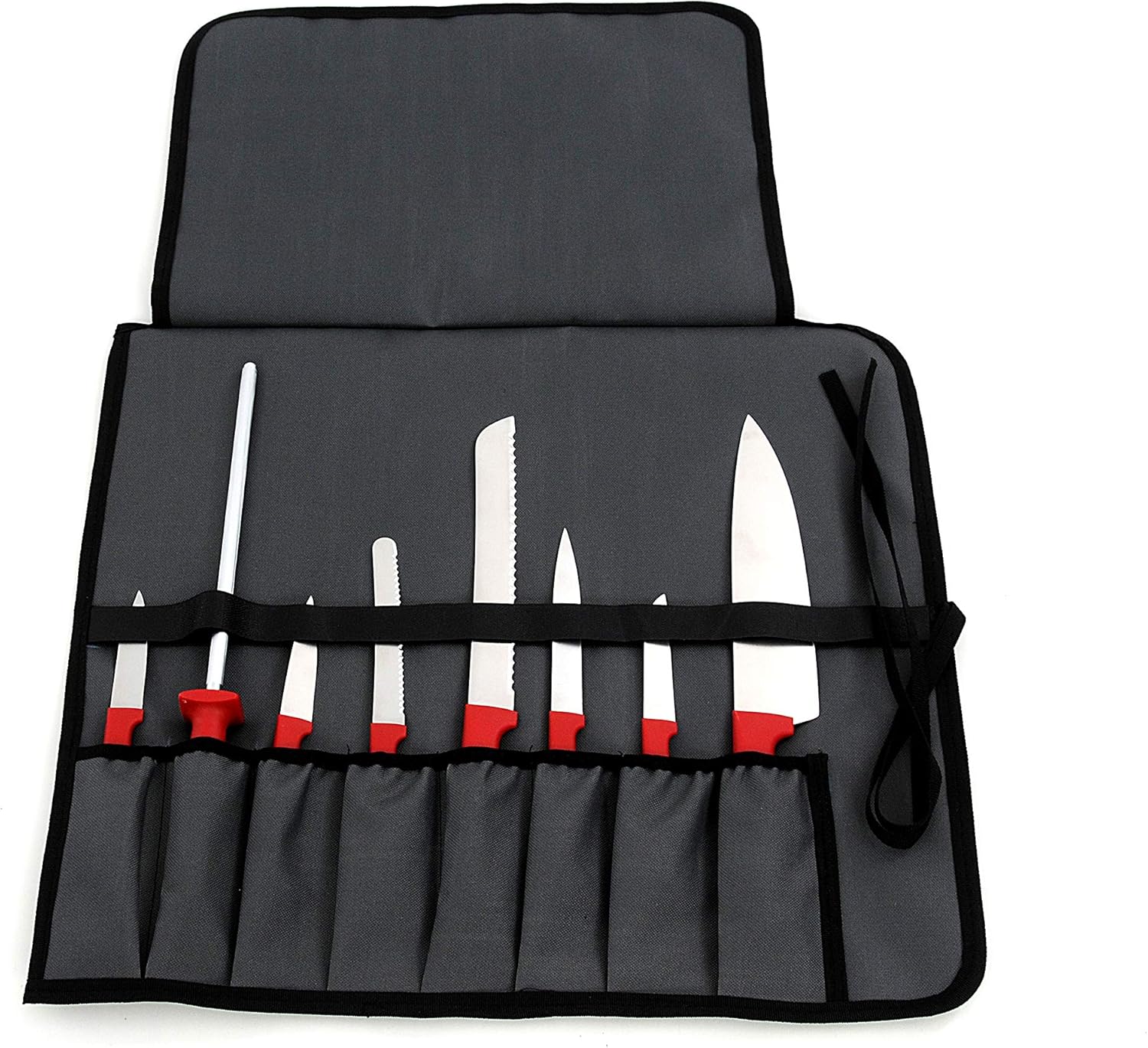 Lykia Slice Knife Roll 10-Slot Heavy-Duty
