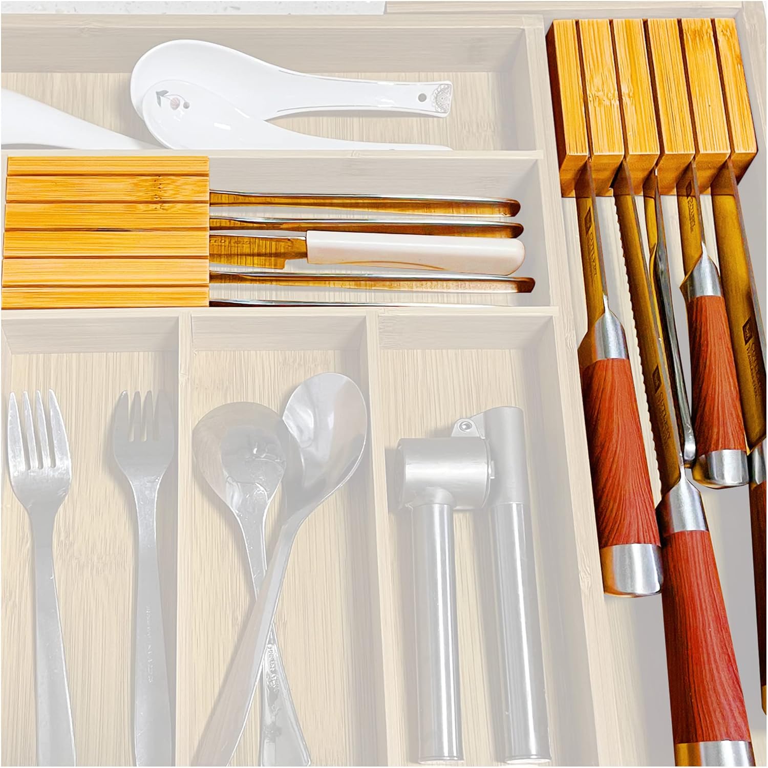 Vcoordsen Kitchen Knife Block Organizer