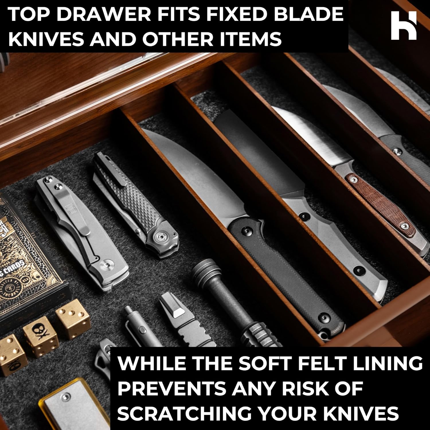 Premium 50-Knives Workflow Display Case