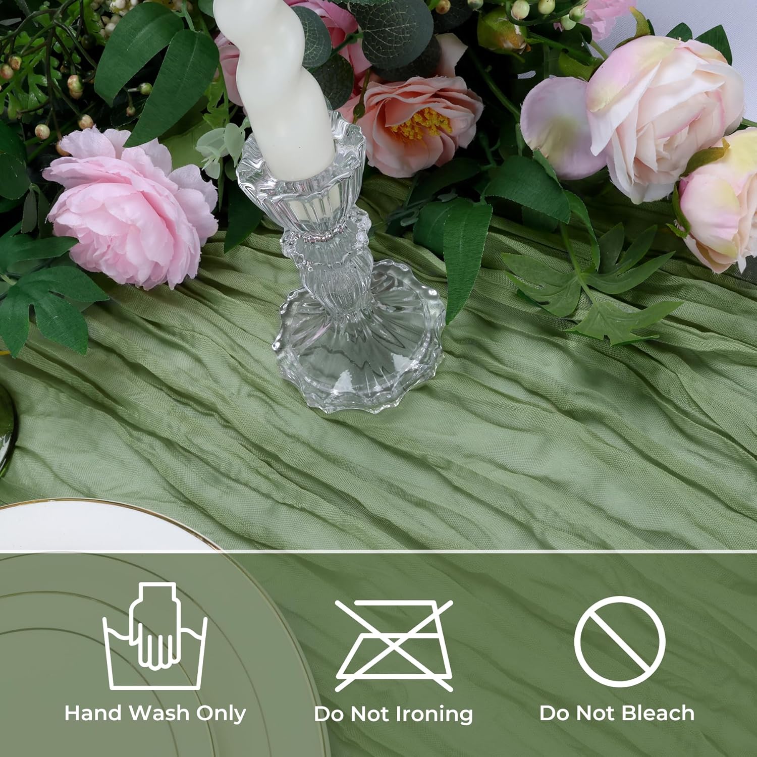 Charming Gauze Table Runner Set for Boho Style Events