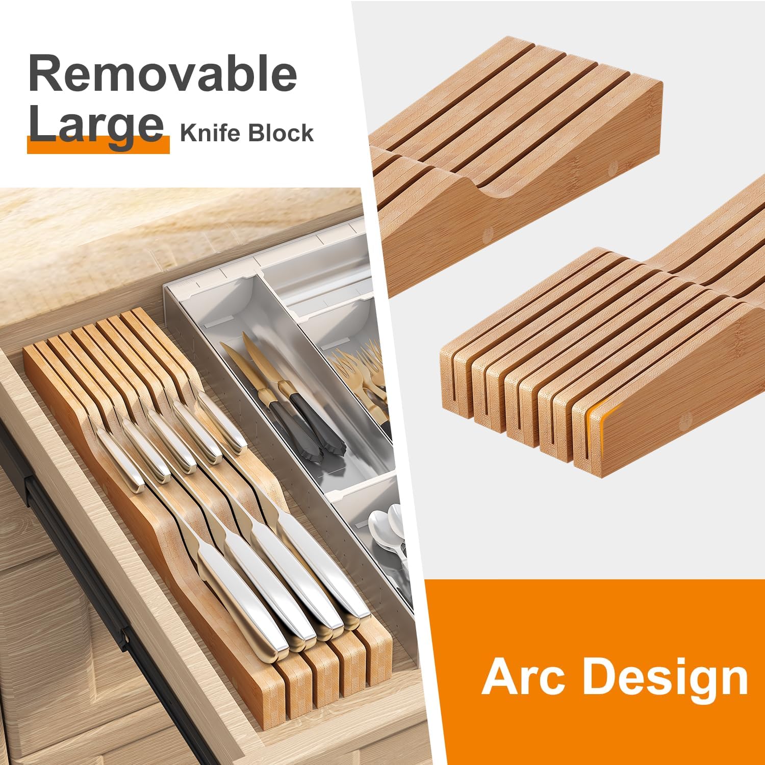 Premium In-Drawer Knife Block