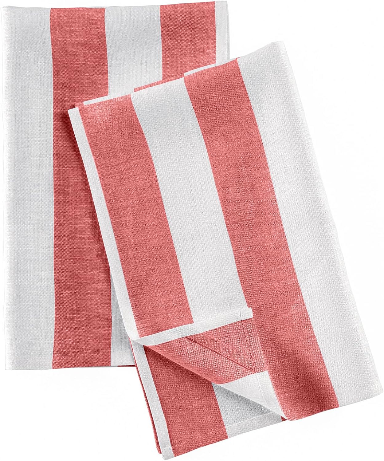 Solino Handcrafted Kitchen Towels Set of 2 Cabana Stripe 17x26 Inch
