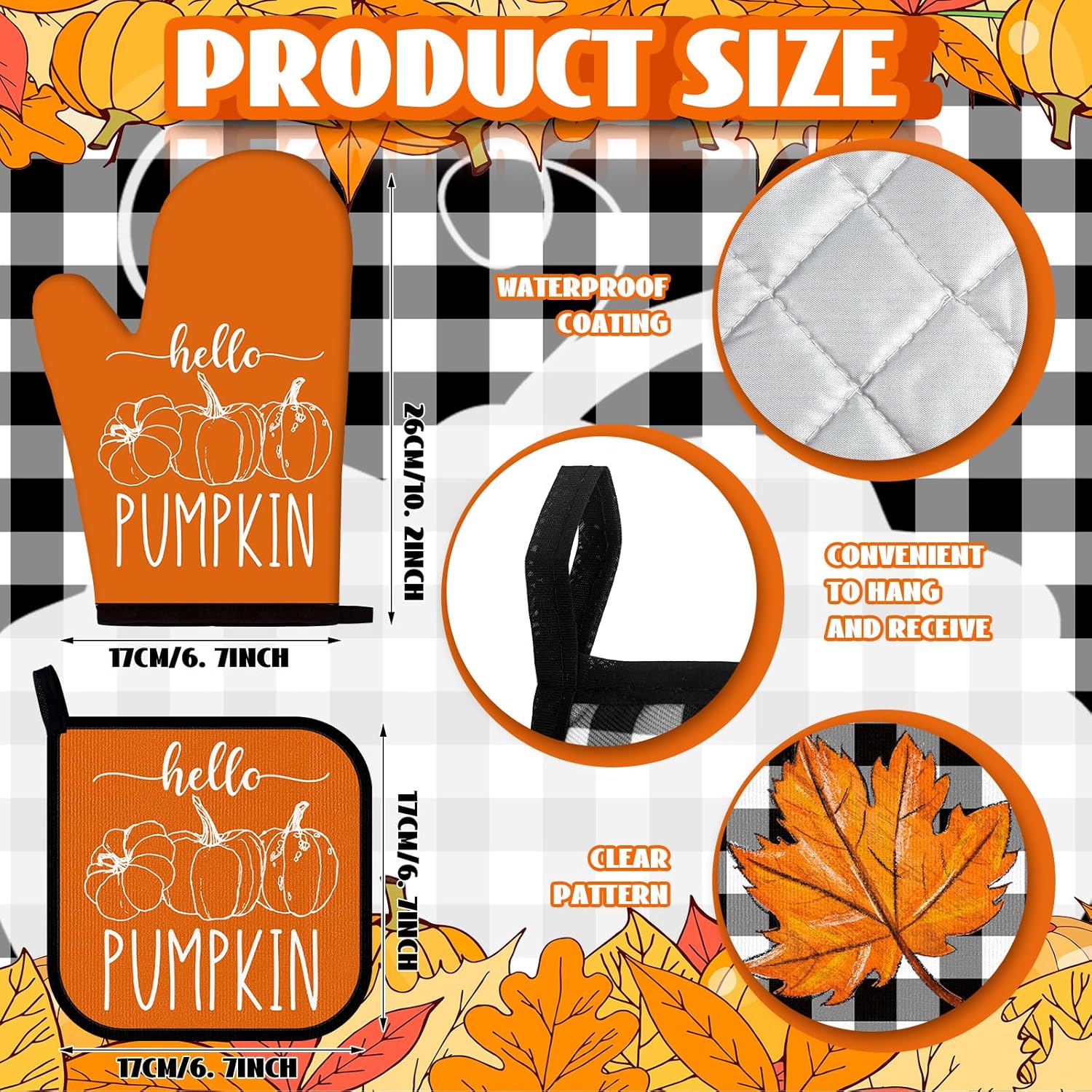 Pickmesh 12-Piece Winter Kitchen Towels and Oven Mitt Set