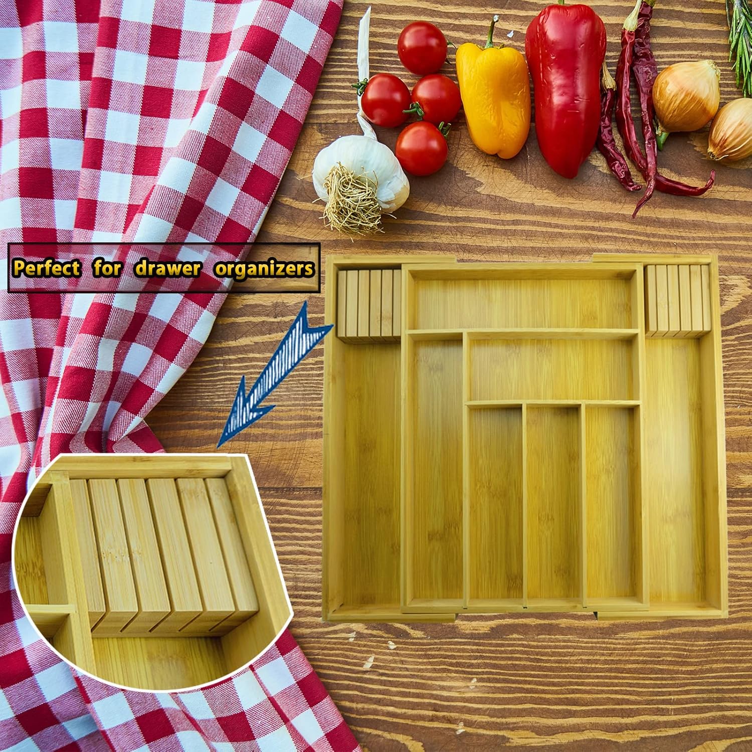 Vcoordsen Kitchen Knife Block Organizer