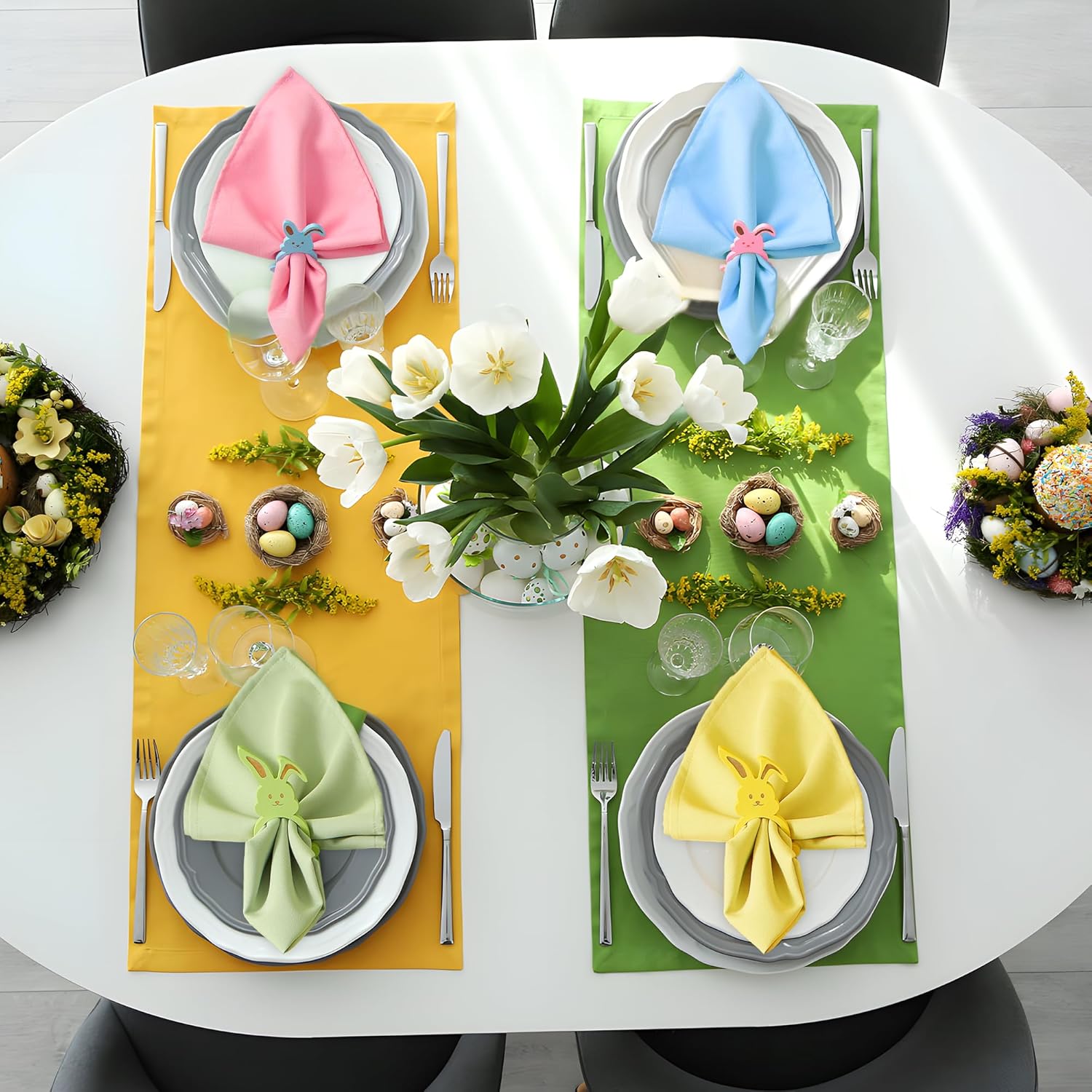 Easter Bunny Napkin Rings Set of 12