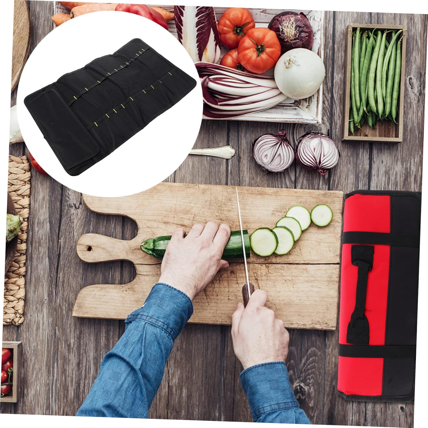 STOBAZA 22-Slot Knife Organizer Bag