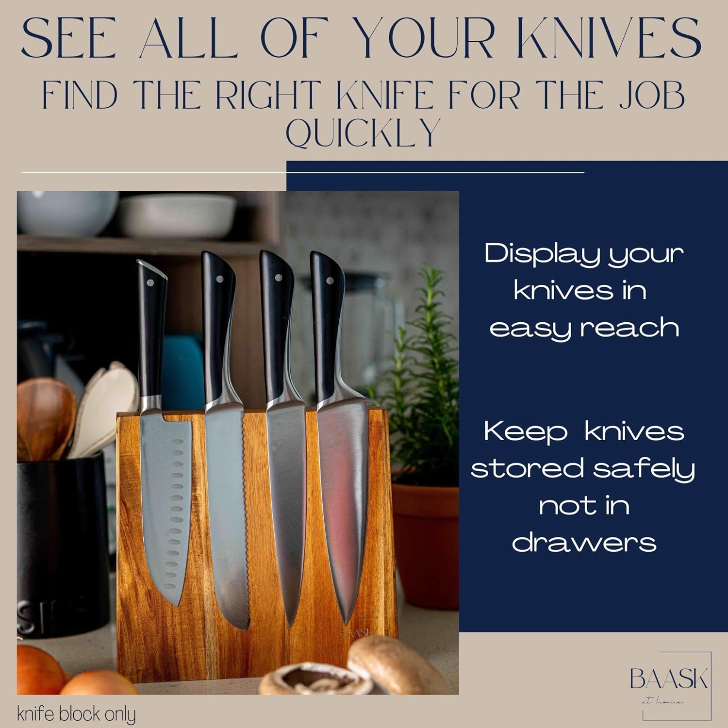 BAASK Magnetic Knife Holder